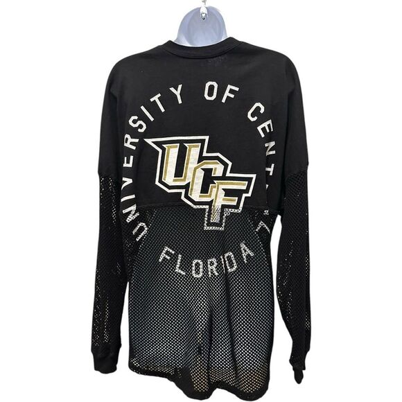Spirit Jersey UCF Mesh Longsleeve Shirt Black Small - Picture 1 of 3